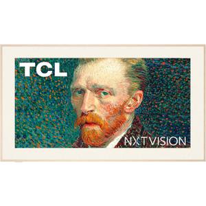 TCL 55-Inch Class NXTVISION Series QLED 4K UHD Google Smart TV Canvas Style Art Frame TV - QLED, 120hz, Matte Anti-Glare Screen, Free Bezel and Frame, Atmos, Free Art Included (55A300W, 2024 Model)