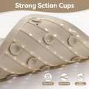 Non Slip Bathtub Mat and Shower Mat, Machine Washable Anti Slip Shower Mats for Inside Shower with Suction Cups & Drain Holes