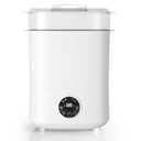 Fisca Baby Bottle Sterilizer and Dryer, 5-in-1 Large Capacity Bottle Sanitizer and Dryer, 2 Layers Compact Baby Bottle Electric Steam Sterilizer and Dryer for Baby Bottles, Pacifiers, Pump Parts