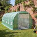 BPS Greenhouse Replacement Cover 20' x 10' x 7' Large Walk in Tunnel Outdoor Plant Gardening Greenhouse Cover (Frame NOT Included)