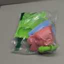 Baby Suction Plate Silicone, 5 Piece Baby Feeding Set - Non Slip Unique Trains Toddler Plates with Fork Spoon, Kids Baby Weaning Plate for No More Meal Time Mess (Green)