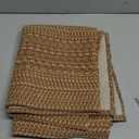 MatEssenz 2x3 Textured Washable Entry Rug, Natural Woven Low-Profile Door Mat with Non-Slip TPR Backing, Brown, for Entryway, Kitchen, Laundry Room