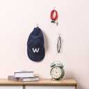 30 Small Hooks+40 Removable Strips, Clear Wire Utility Hooks with Adhesive Strips Damage-Free, No Tools Wall Hooks for Hanging Heavy Duty, Value Pack