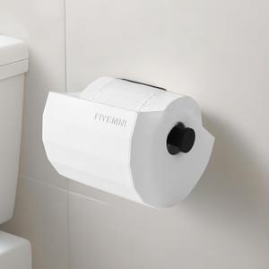 Toilet Paper Protector Cover, Cat & Dog Proof, Pet-Proof TP Guard Armor, Prevents Pulling & Chewing, Fits Most TP Roll Holders, Bathroom Accessory White