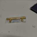 Brushed Brass Cabinet Handles 3 Inch Hole Spacing, Stainless Steel Drawer Pulls for Cabinets, Kitchen, Bathroom, Dresser 10 Pack