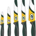 The Sports Vault NFL Green Bay Packers 5-Piece Kitchen Knife Set (3.9")