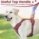 No Pull Dog Harness, Reflective Puppy Vest for Small Medium Large Sized Dog(Burgundy Red,M)