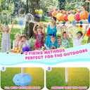 AIERSA Bubble Stand Machine,Height 47 Inches Stand Up Automatic Bubble Machine for Kids,Outdoor Tall Bubble Maker with Lights,Rechargeable Standing Bubble Machine for Parties 1 Pack Lamp