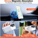 MOZOTER for Samsung Galaxy S26 Ultra Case with Magnetic,[Compatible with MagSafe][12Ft Military Dropproof][2*Screen Protector] Translucent Anti-Slip Back Slim Shockproof Case for S26 Ultra-Clear