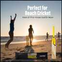 SPORTAXIS- Wooden Cricket Set- Contains Bat, 2 Light Tennis Balls, 3 Stumps, 2 Bails and Stylish Carry Bag- Perfect for Beach and Backyard Cricket for Kids.