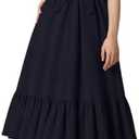 GOTHLETIC Girls Dresses Double Layer Ruffle Sleeve Dress Casual Summer Elegant A-Line Flowy Dresses 12-13Y