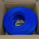 MONK CABLES | CAT6 Plenum Cable 1000ft | UTP, 23AWG, 550MHz | DSX-8000 Certified | Most Certified Cable of The Whole Market (Blue)