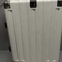 Krute Carry On Luggage Noble TSA Airline Approved Suitcase with Spinner Wheels 20 Inch White