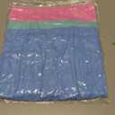 Fisoew Women's High Waisted Tennis Skirts Color Block Pleated Athletic Golf Skorts with Built in Shorts (L)