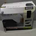 Intex Raised Airbed Mattress with Built-in Pump, Dura-Beam Plus Pillow, Twin - Portable Inflatable Luxury Blow-Up Bed for Adults, Camping, Guests