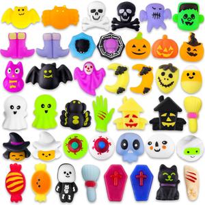MGparty 42pcs Halloween Squishies Toys for Kids Party Favors Goodie Bag Fillers Prizes Halloween Decorations Stress Relief Toys for Adults
