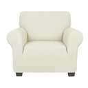 ZNSAYOTX Chair Slipcovers with Arms for Living Room High Stretchy Spandex Pet Friendly Armchair Furniture Protection Covers Washable (Light Beige, Chair)