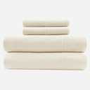Intelligent Design Sheet Set Cotton Jersey Knit Blend, Soft & Breathable Sheets All Season Cotton Blend Sheet Set Feels Cool & Smooth, Deep Pocket Fits Up to 16" Mattress, Twin Oatmeal 3 Piece (Cream)