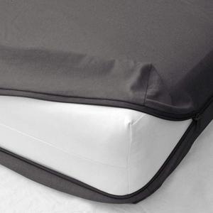 Shreem Linen Zipper Fitted Sheet - 8 Inch Deep Pocket, Soft Brushed Microfiber Bottom Sheet, Wrinkle, Shrink & Fade Resistant, Hotel Quality, Dark Grey, 48x75 3/4 Full Bunk