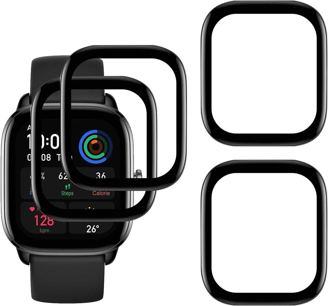 [4 Pack] Screen Protector for Amazfit GTS 4 Mini Smartwatch,HD Clear, Anti Scratch, Anti Fingerprint,Compatible with Amazfit GTS 4 Mini
