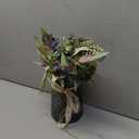 Fake Flowers in Vase, Artificial Flowers Blue Faux Flowers for Vase, Silk Flowers Blue Flowers Table Centerpieces for Dining Room, Kitchen, Office, Farmhouse Decor - Blue White (Grey)