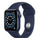 Apple Watch Series 6 (GPS) 40mm Aluminum Case with Deep Navy Sport Band - Blue - (2020)
