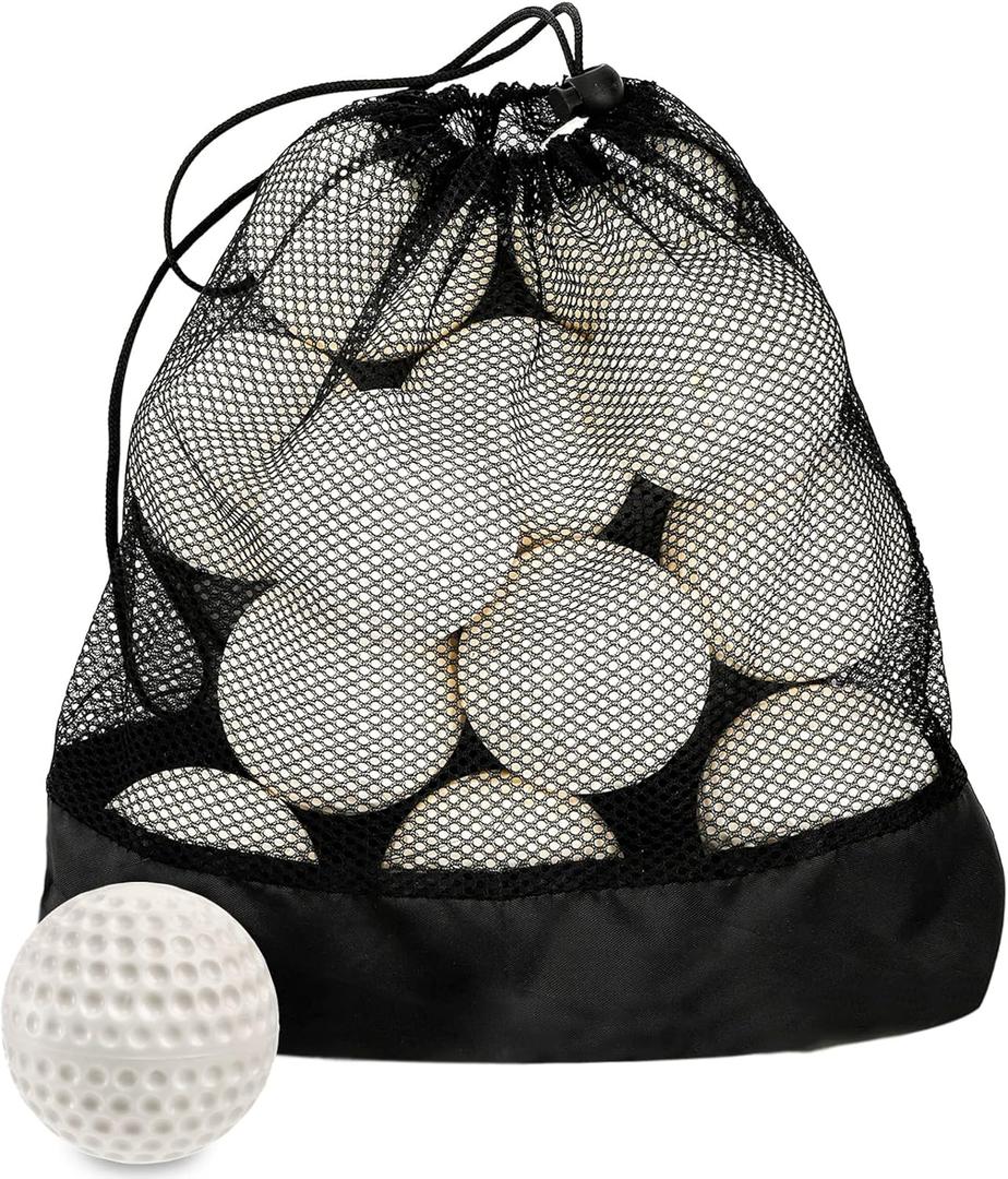 Tebery 12 Pack Green Dimpled Baseballs, 9-Inch Pitching Machine Baseballs for Hand-Eye Coordination, Hitting and Fielding Practice