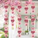 Wind Spinners Outdoor Bird Repeller, Valentine's Day Red Hearts Hanging, 15 inches, Kinetic, Stainless-Steel Metal, Indoor and Outdoor Decoration for Garden, Patio, Yard, Gift for Women Mom Wife.