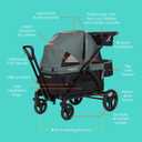 Baby Trend Navigator PRO 2-in-1 Stroller Wagon, Dash Sage