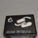 Oval Shape Motorcycle 8mm 10mm Mirrors, Chrome Upgrade Rearview Motorcycle Mirrors Compatible with Harley Road King Softail Street Glide Electra Dyna and More