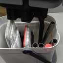 Mop and Bucket Set, Flat Mop and Bucket System with Separate Dirty and Clean Water, 3-Compartment Wall Cleaner Mop, Flat Mops for Floor Cleaning with 4 Microfiber Pads