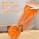 Silent Basketball Dribbling Indoor,Foam Basketball Silent Easy Grip Quiet Ball 29.5/27.5Inch Practice Feel Foam Indoor Training Lightweight (Size 3)