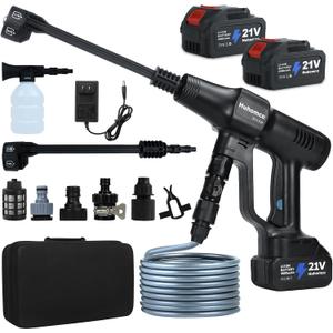 1200PSI Cordless Pressure Wassher Handheld Portable, 2×4.0Ah Batteries