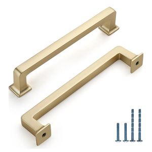 3 Pack 5 Inch(128mm) Kitchen Cabinet Handles Brushed Brass Cabinet Pulls Gold Kitchen Cabinet Hardware Drawer Pulls for Cupboard 3 Pack 5 Inch(128mm) Kitchen Cabinet Handles Brushed Brass Cabinet Pulls Gold Kitchen Cabinet Hardware Drawer Pulls for Cupboard