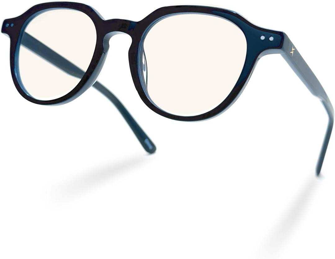 Xenvue Blue Light Blocking Glasses for Men  Premium + Stylish Computer and Screen Eyewear, Reduce Eye Strain (Black)