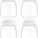 Replacement Pump Bottles for Spectra/Motif Luna/Most Wide-Mouth Flanges, S1 S2 Milk Storage Bottle for Pumping, 6oz/180ml
