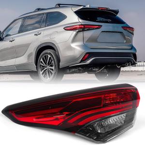 Huray Left Outer Tail Light for Toyota Highlander 2020-2023 Driver Side Taillight Lamp Assembly Replacement for TO2804156 815600E230