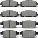 ALADICHE Front & Rear Ceramic Disc Brake Pads for 2006-2014 Honda Ridgeline,for 2009-2014 Acura TL (D1102 D1103)
