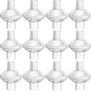 12-pack CPAP Inline Filter, Universal Inline CPAP Filter Compatible with BiPAP Machines ResMed,Dreamstation Standard, Any CACP Machine Size 22mm and 25mm Tube