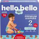 Hello Bello Dr. Seuss Babies Premium Diapers, Size 2, 120 Count: Softness & Protection for Sensitive Skin