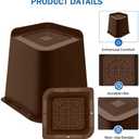 Bed Risers 1 Inch Heavy Duty, Furniture Risers for Bed Desk Table Sofa Couch,Oversized Bed Lifts Risers,Support up to 5000 Lbs(4 Pack Brown)