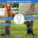 Dog Chain for Yard, 4MM 25FT Leads for Yard Heavy Duty Stainless Steel Dog Tie Out Cable Chew Proof Chain Leashes with Swivel Hook for Camping Outside