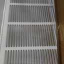 Return Air Filter Grille 24x12,Air Return Vent Cover for 24"W x 12"H Duct Opening,Steel HVAC Vent Covers for Wall and Ceiling,Holds 1" Thick AC Filter, For 24''W12''H-Duct Opening