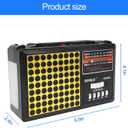 Emergency Weather Radio Solar Hand Crank AM/FM/SW/NOAA Weather Alert Portable Radio with Cellphone Charger, Headphone Jack, Flashlight, Reading Lamp and SOS Alarm for Outdoor (Yellow)