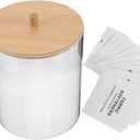 Acrylic Laundry Storage Container Labels Round Tissue Dispenser for Detergent and Softener for Organizing Laundry Room Supplies