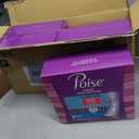 Poise Ultra Thin Incontinence Pads & Postpartum Pads for Bladder Leaks, 4 Drop Moderate Absorbency, Long Length, 192 Count (4 Packs of 48),