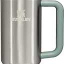 Stanley Quencher H2.0 Tumbler with Handle and Straw 30 oz | Flowstate 3-Position Lid | Cup Holder Compatible for Travel | Insulated Stainless Steel Cup | BPA-Free | Stainless Steel Shale