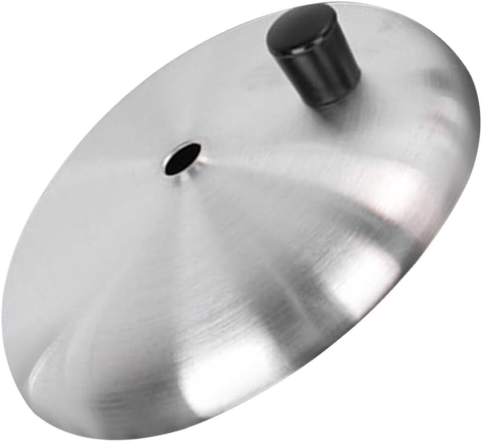 Amosfun Stainless Steel Pan Lid Multipurpose Pot Cover for Skillets Pots Safe Easy to Clean Convenient Handle for Everyday Cooking