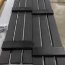 12"W x 65"H Builders Edge Shutters (Per Pair), 002 - Black