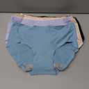 Teen Girls Underwear Seamless Big Girl Panties Fashion and Comfortable Multipack, 7-8 Years, White, Pink, Black, Light Blue